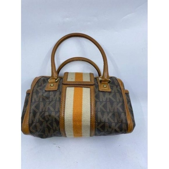 michael kors bowling bag brown tote - Picture 3 of 10